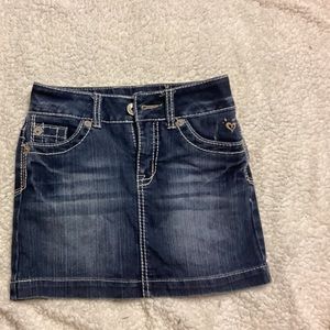 Girls justice jean skirt
